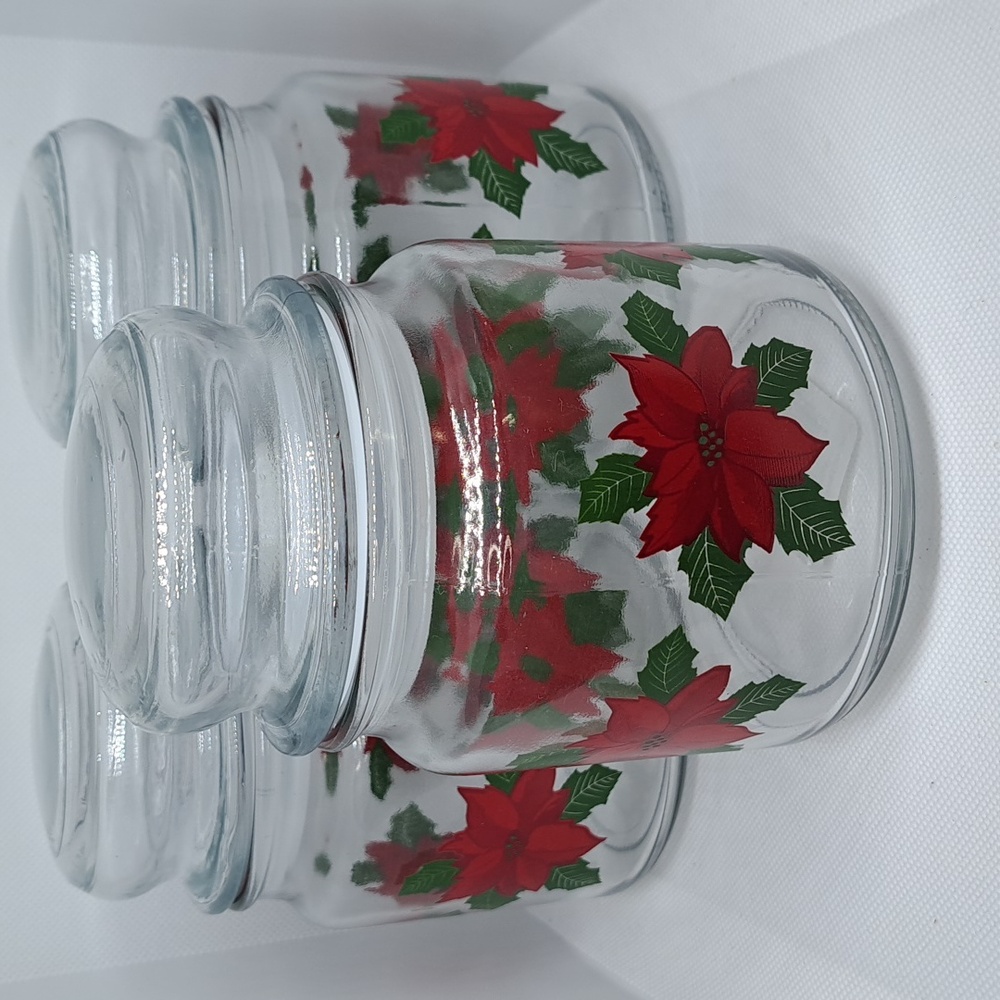 Anchor hocking 3 piece set glass jars